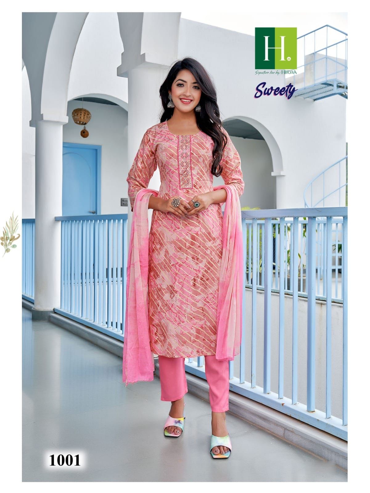 Hirwa Sweety Rayon Designer Readymade Suits Catalog